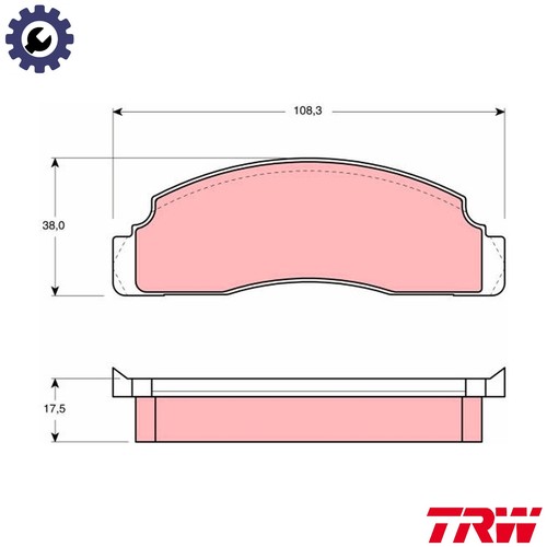 Brake pad set - disc,
