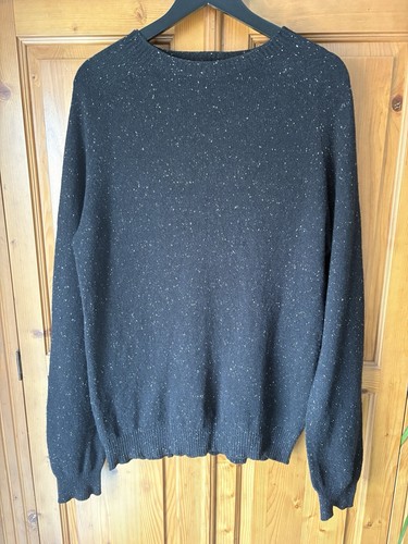 Sunspel lambswool jumper black - sunspel,