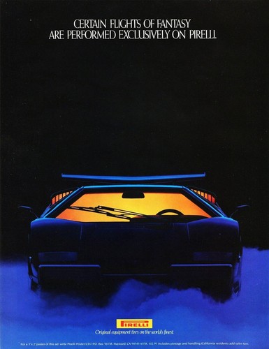 Lamborghini pirelli vintage - lamborghini,