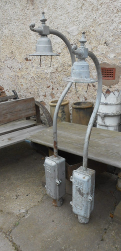 Two antique swan neck street - antique,