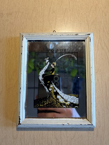 Vogue mirror art nouveau lady - art,