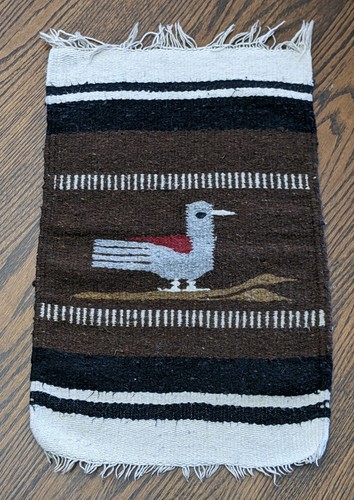 Wall hanging textile rug - rug, bird
