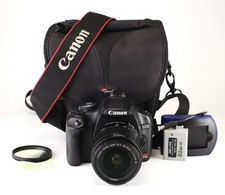Canon EOS Rebel T1i  500D DSLR & 18-55mm Lens Kit Battery & Charger 5,205 Shots
