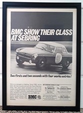 Framed original Classic Car Ad