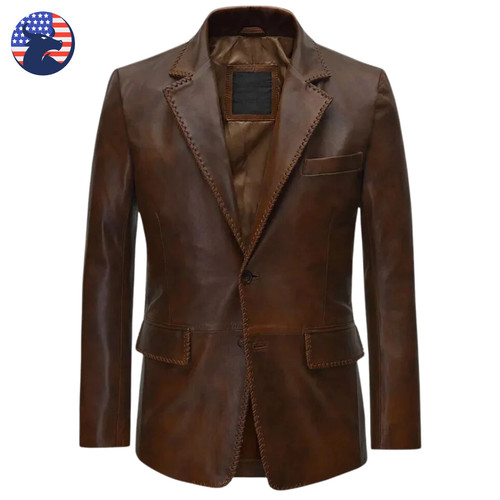 Men two tone real brown - two,