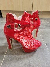 Stunning Red Lace PVC High
