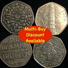 Fifty Pence 50p 1998 - 2023