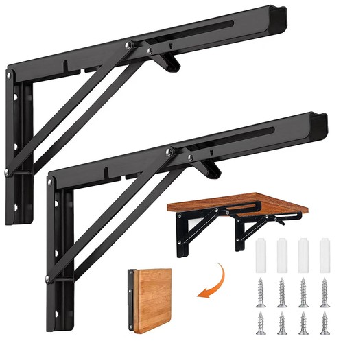 Folding shelf brackets 2pcs - shelf,