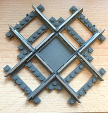 1 x LEGO 9v TRAIN RAIL CROSSING - REF 4519