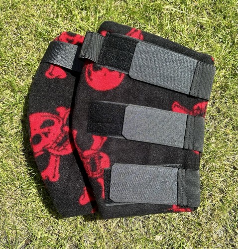 Cob size fleece hock boots - fleece,