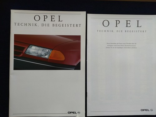 Opel programme brochure 1991 - opel,
