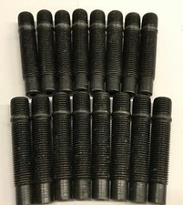 16 X M12X1.25 BLACK ALLOY WHEEL CONVERSION STUDS 90mm LONG  FITS PEUGEOT 1 65.1