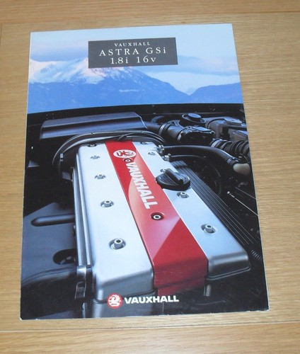 Vauxhall astra gsi brochure - vauxhall,
