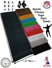 Uni-Colour / Sports / Gym /Yoga/Training Towel /100%Cotton/Soft/Absorbed/ Bordur
