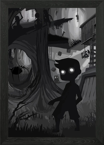 Limbo game framed - limbo, wall
