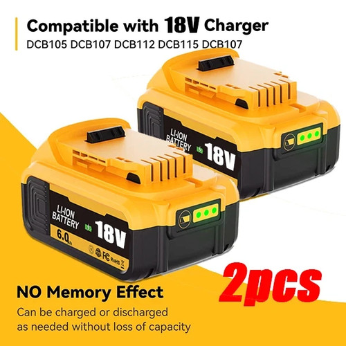 For dewalt 18v 0ah - 2x,