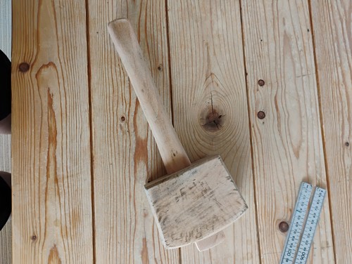 Wooden mallet carpenters - mallet, tool