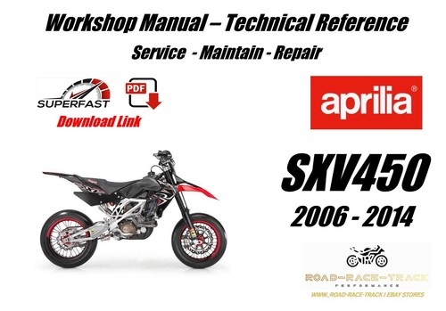 Aprilia sxv450 sxv 450 service - aprilia,