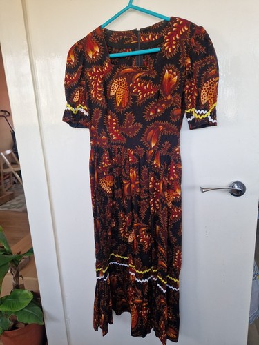 Vintage 70s dress mid length - vintage,