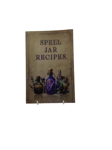 Wiccan spell jar - jar, book