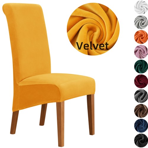 Large velvet dining chair - velvet,