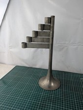 Vtg 80s Habitat Modernist Barbarella Rotating 5 Arm Candle Holder Steel 35cm