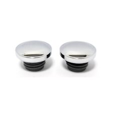 MCS Harley Davidson Gas Cap Set, Screw-In. Chromed Steel 96-99 H-D BC42814 - T