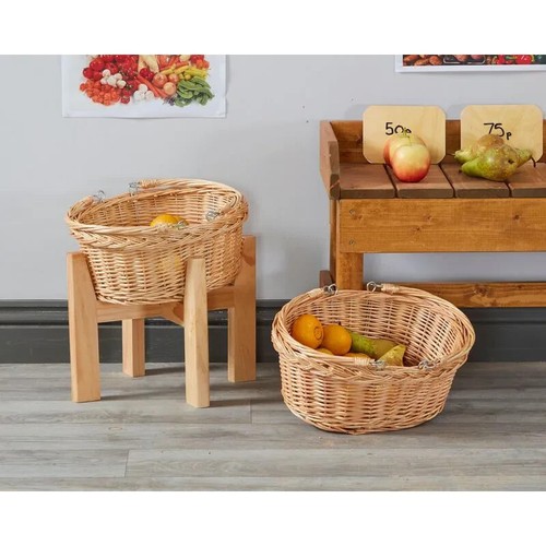 Wicker shopping baskets - baskets, (2pk)