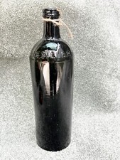 ANTIQUE DARK GREEN BOTTLE -