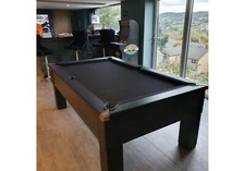 New Cry Wolf Matt Black Square Leg Slate Pool Table 6ft Or 7ft |*HomePoolTables*