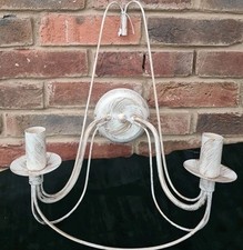 Large Cream Gold Metal Wall