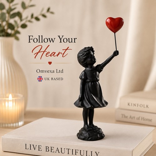 Black girl balloon - balloon, statue