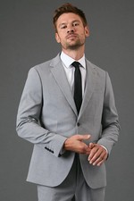 Burton Mens Blazer Light Grey