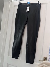 Lipsy black leather look - black,