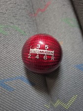Honda Civic Type R FN2 Gear Knob Carbon Red Genuine Mugen