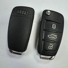 GENUINE AUDI 3 BUTTON REMOTE FLIP KEY FOB A3 S3 TT ETC TESTED 8V0837220