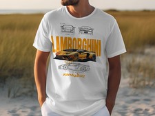 Lamborghini Aventador Graphic Design Men's T-Shirts