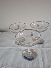 Set Of 3 Babycham Glasses