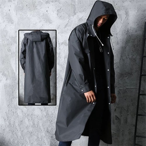 Men black waterproof long - black,