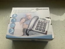 Amplicomms BigTel 48+ Hearing Aid Amplified Phone for Seniors Large Numbers VGC.