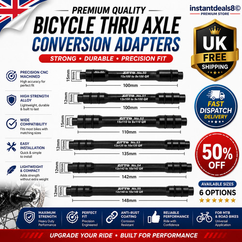 Hub thru axle adapter all - thru,