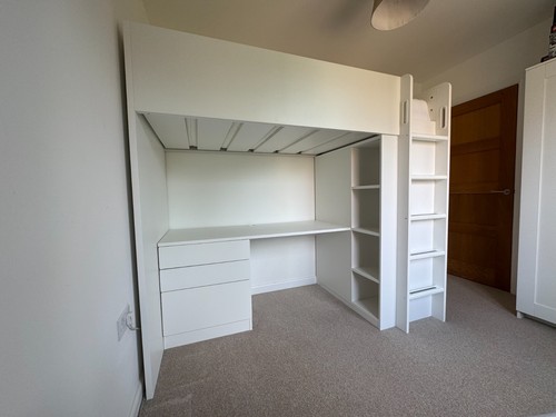 Ikea småstad loft bed white - ikea,