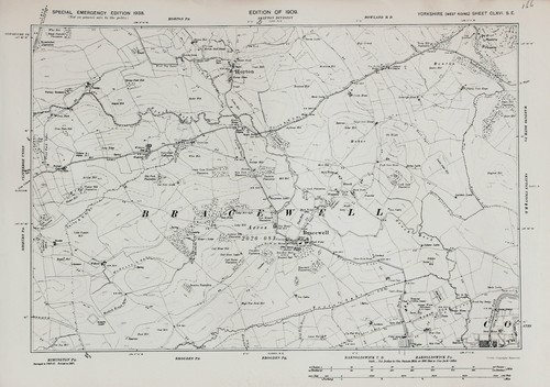 West yorkshire map - yorkshire, ordnance