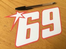 Nicky Hayden Race Number 69 (Large) - UK SELLER