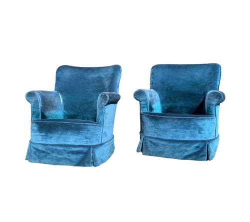 Pair 1980s petite lounge - 1980s,