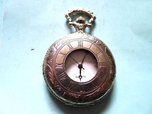 Swiss 48mm silvered qtz - silvered,