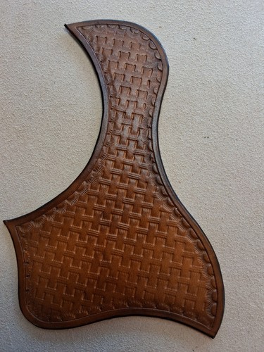 Leather acoustic guitar