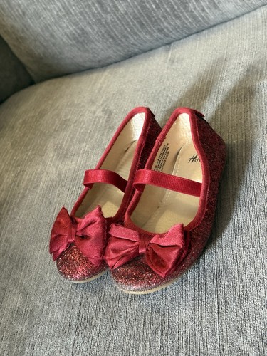 Girls red glitter ballet - h&m,