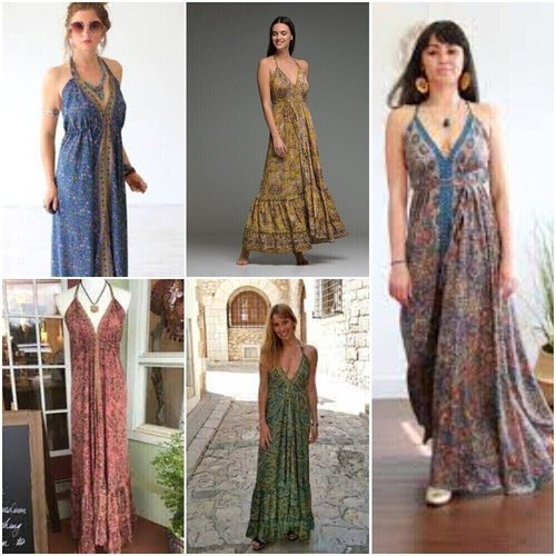 Lot indian silk maxi - 10,