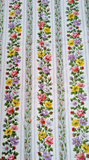 Vintage curtain 1950s chintzy